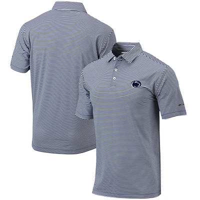 Men's Columbia  Navy Penn State Nittany Lions Omni-Wick Club Invite Polo