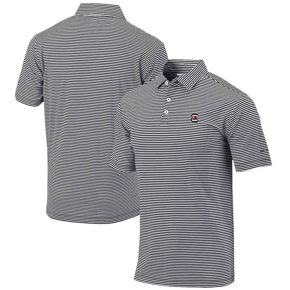 Men's Columbia Black South Carolina Gamecocks Omni-Wick Club Invite Polo