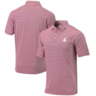 Men's Columbia  Crimson Washington State Cougars Omni-Wick Club Invite Polo