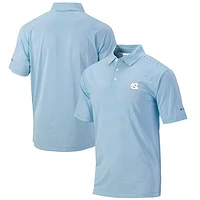 Men's Columbia  White North Carolina Tar Heels Omni-Wick Club Invite Polo