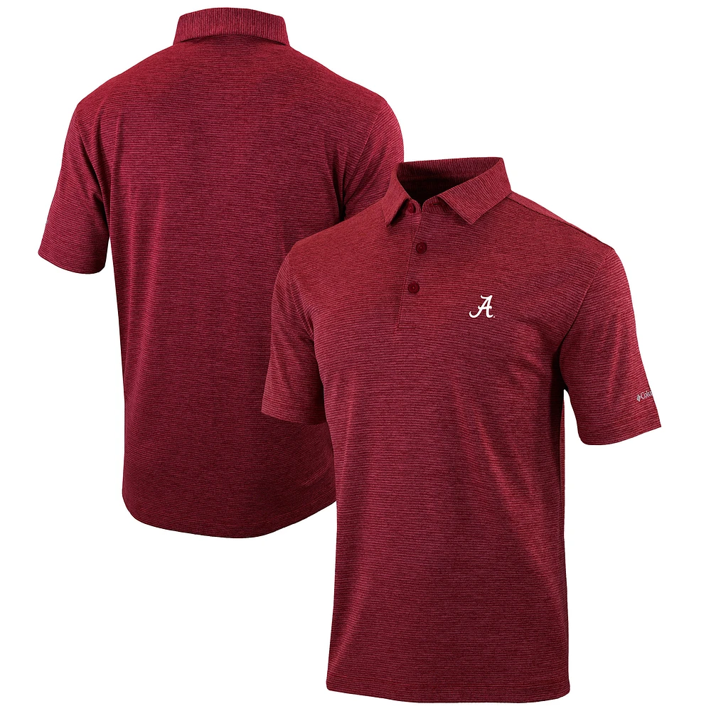 Men's Columbia Crimson Alabama Crimson Tide Omni-Wick Set II Polo