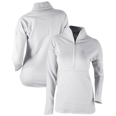 Women's Columbia  Gray Washington State Cougars Omni-Wick Go For It Half-Zip Pullover Top