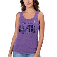 Women's G-III 4Her by Carl Banks Purple Super Bowl LVIII Playoff Tank Top