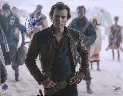 Alden Ehrenreich Solo: A Star Wars Story Autographed 11" x 14" Photograph - Alden Hologram