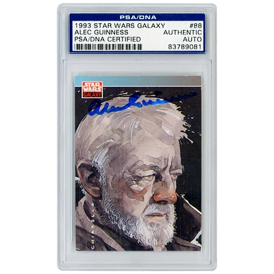 Alec Guinness Star Wars Autographed 1993 Topps Galaxy #88 PSA Authenticated Card