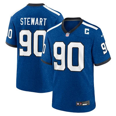 Men's Nike Grover Stewart Royal Indianapolis Colts Indiana Nights Alternate Game Jersey