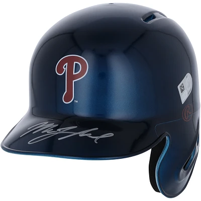 Mick Abel Philadelphia Phillies Autographed Alternate Chrome Rawlings Mini Batting Helmet - Fanatics Exclusive