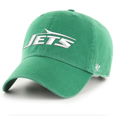 Men's '47  Kelly Green New York Jets Legacy Clean Up Adjustable Hat