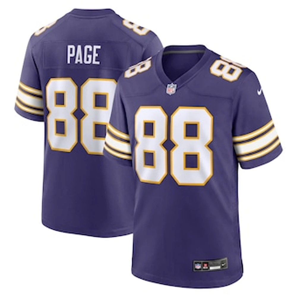 Men's Nike Alan Page Purple Minnesota Vikings Classic Retired Player Jersey