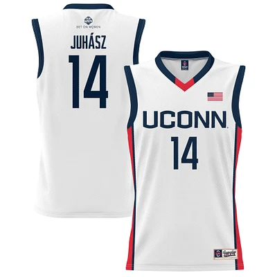 Youth GameDay Greats Dorka Juhasz White UConn Huskies Lightweight Basketball Alumni Jersey