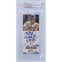 Kris Bryant Chicago Cubs Autographed Ticket with "1st MLB HR 5-9-15" Inscription - BAS Authenticated Graded 10