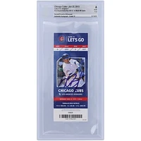 Kris Bryant Chicago Cubs Autographed 1st Multi Home Run Game Ticket - BAS Authenticated Graded 10