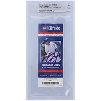 Kris Bryant Chicago Cubs Autographed 1st Multi Home Run Game Ticket - BAS Authenticated Graded 10