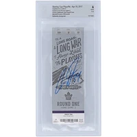 Auston Matthews Toronto Maple Leafs Autographed Career Playoff Goal #2 Ticket - BAS Authenticated