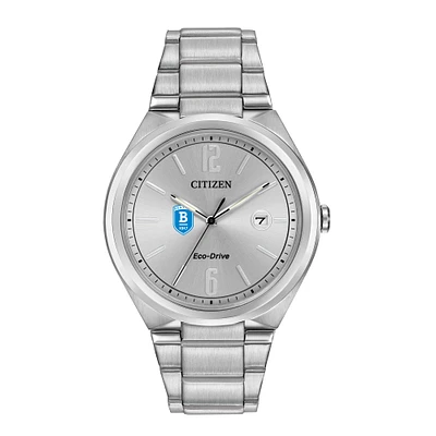 Men's  Silver Bentley Falcons Eco-Drive Stainless Steel Watch