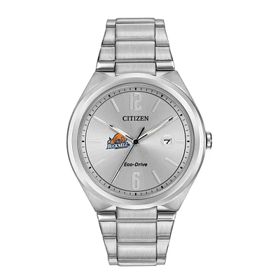 Men's  Silver Bucknell Bison Eco-Drive Stainless Steel Watch