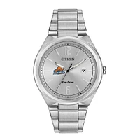 Men's  Silver Bucknell Bison Eco-Drive Stainless Steel Watch