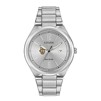 Men's  Silver UC Irvine Anteaters Eco-Drive Stainless Steel Watch