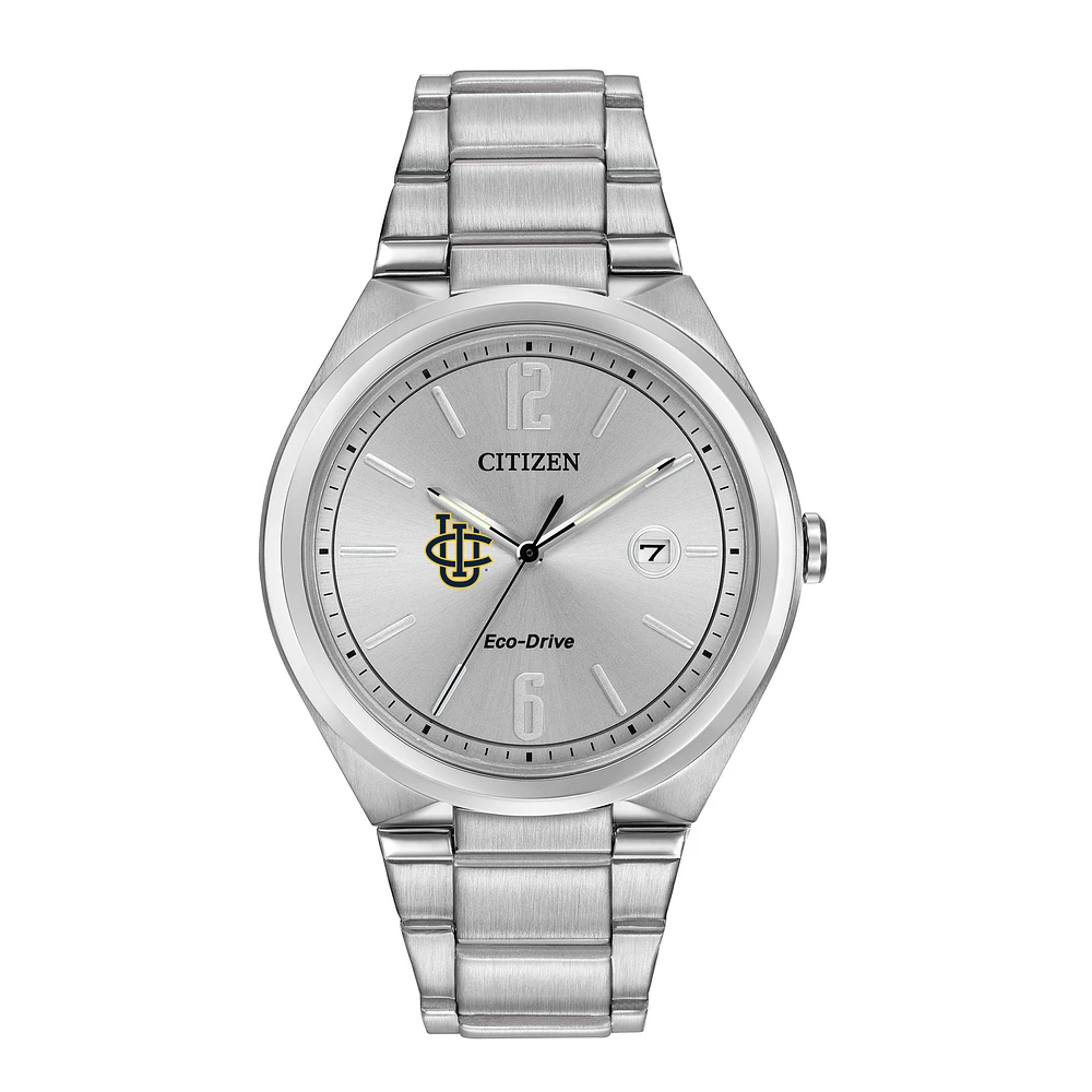 Men's Silver UC Irvine Anteaters Eco-Drive Stainless Steel Watch
