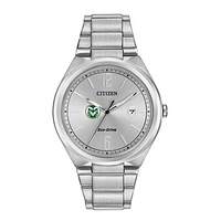 Men's  Silver Colorado State Rams Eco-Drive Stainless Steel Watch