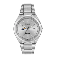 Men's  Silver Montana State Bobcats Eco-Drive Stainless Steel Watch