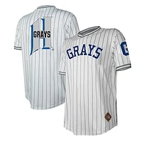 Men's Stitches White Homestead Grays V-Neck Jersey