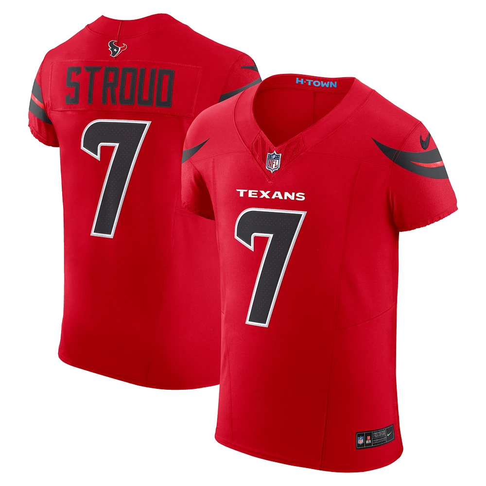 Men's Nike C.J. Stroud Red Houston Texans Alternate Vapor F.U.S.E. Elite Jersey