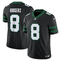 Men's Nike Aaron Rodgers Legacy Black New York Jets Alternate Vapor F.U.S.E. Limited Jersey