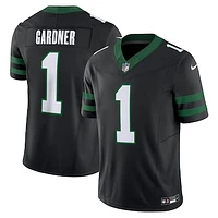 Men's Nike Ahmad Sauce Gardner Legacy Black New York Jets Alternate Vapor F.U.S.E. Limited Jersey