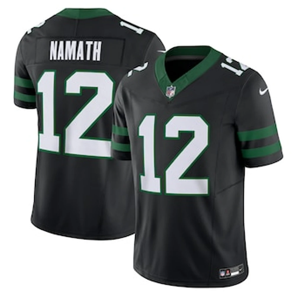 Men's Nike Joe Namath Legacy Black New York Jets Alternate Vapor F.U.S.E. Limited Jersey