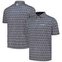 Men's FootJoy Navy THE PLAYERS Beach Print ProDry® Lisle Polo