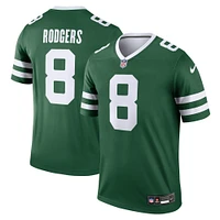 Men's Nike Aaron Rodgers Green New York Jets Legend Player Performance Top