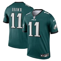 Men's Nike A.J. Brown Green Philadelphia Eagles Team Legend Player Performance Top