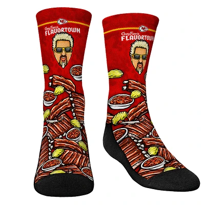 Youth Rock Em Socks Kansas City Chiefs NFL x Guy Fieri’s Flavortown Crew Socks