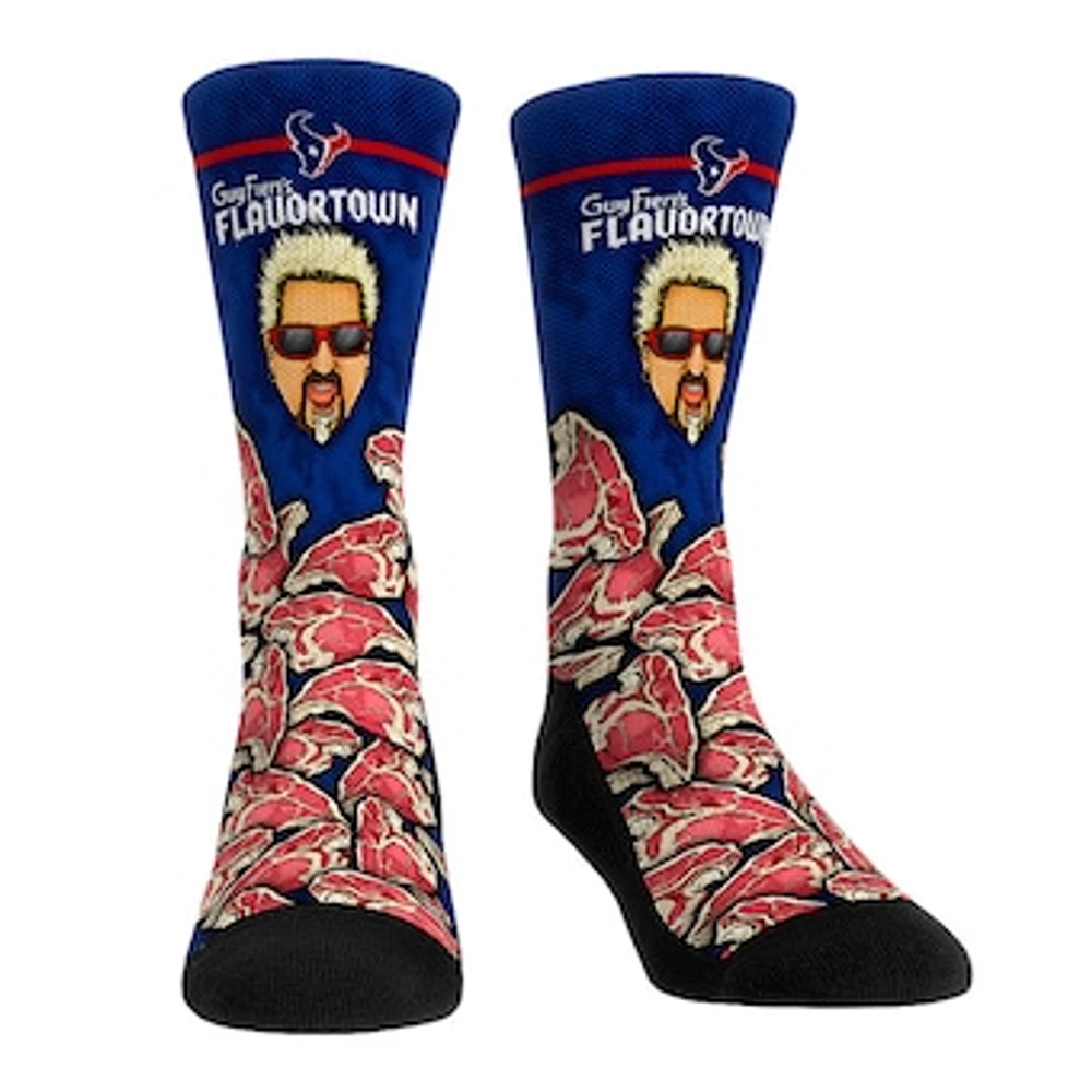 Unisex Rock Em Socks Houston Texans NFL x Guy Fieri’s Flavortown Crew Socks