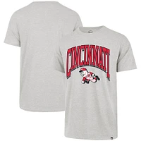 Men's '47 Heather Gray Cincinnati Reds Walk Tall Franklin T-Shirt