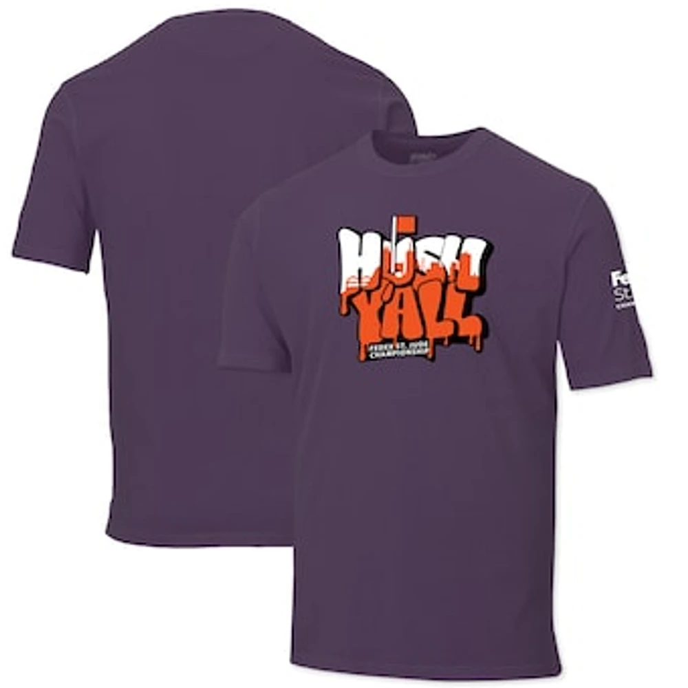 Men's Ahead  Purple 2023 FedEx St. Jude Championship Chapman Hush Y'all T-Shirt