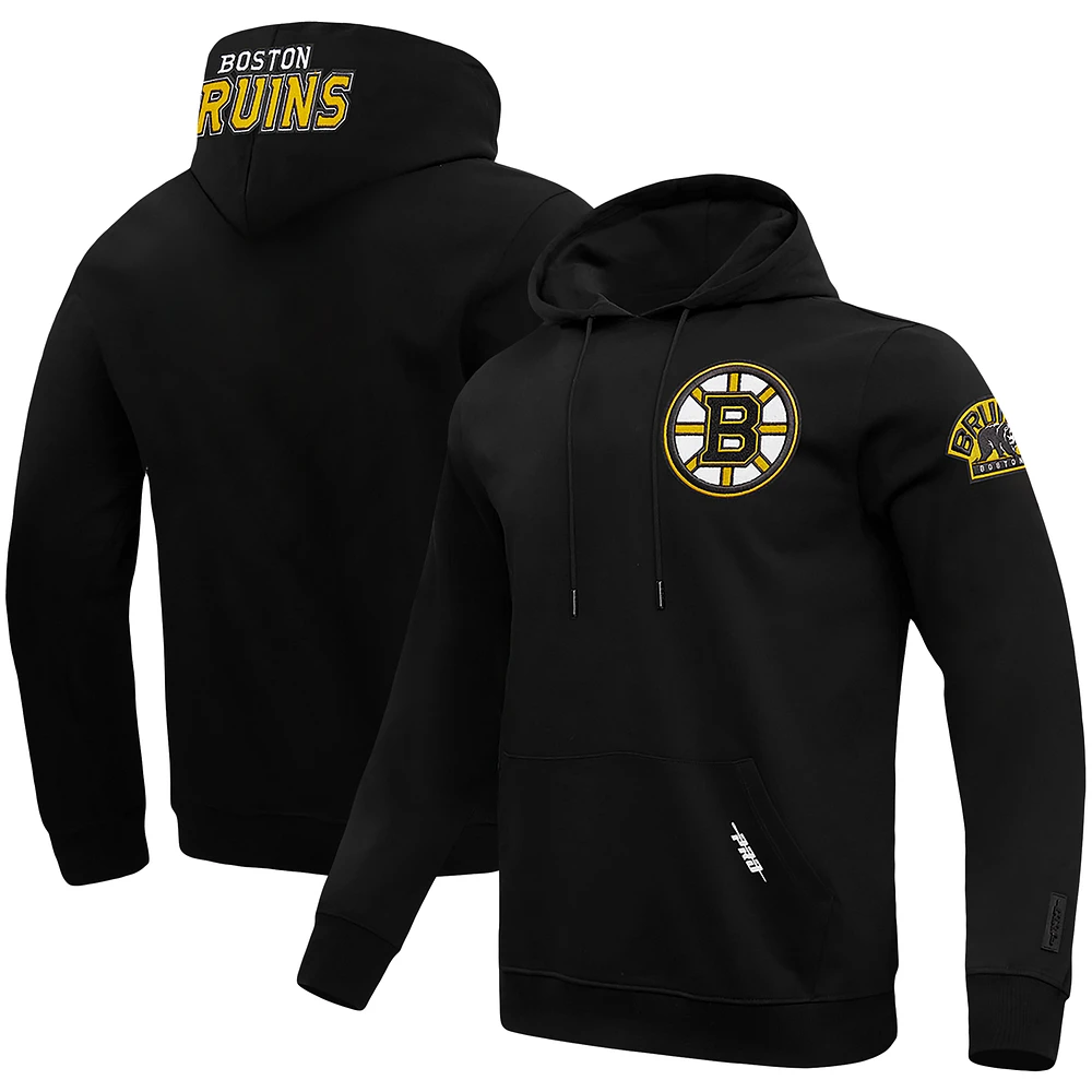 Men's Pro Standard Black Boston Bruins Classic Pullover Hoodie