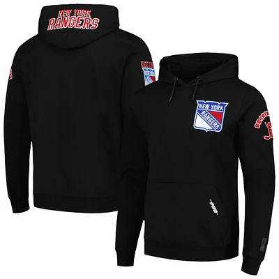 Men's Pro Standard Black New York Rangers Classic Pullover Hoodie