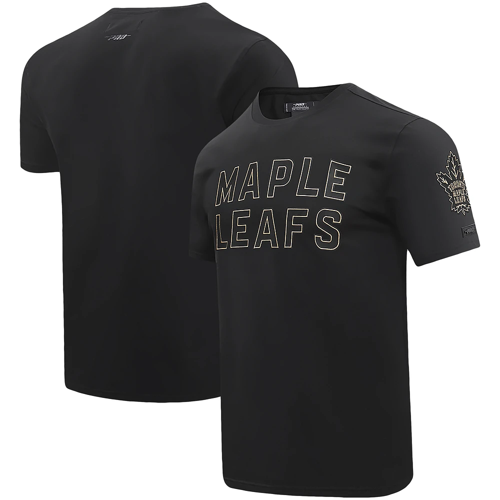 Men's Pro Standard Black Toronto Maple Leafs Wordmark T-Shirt
