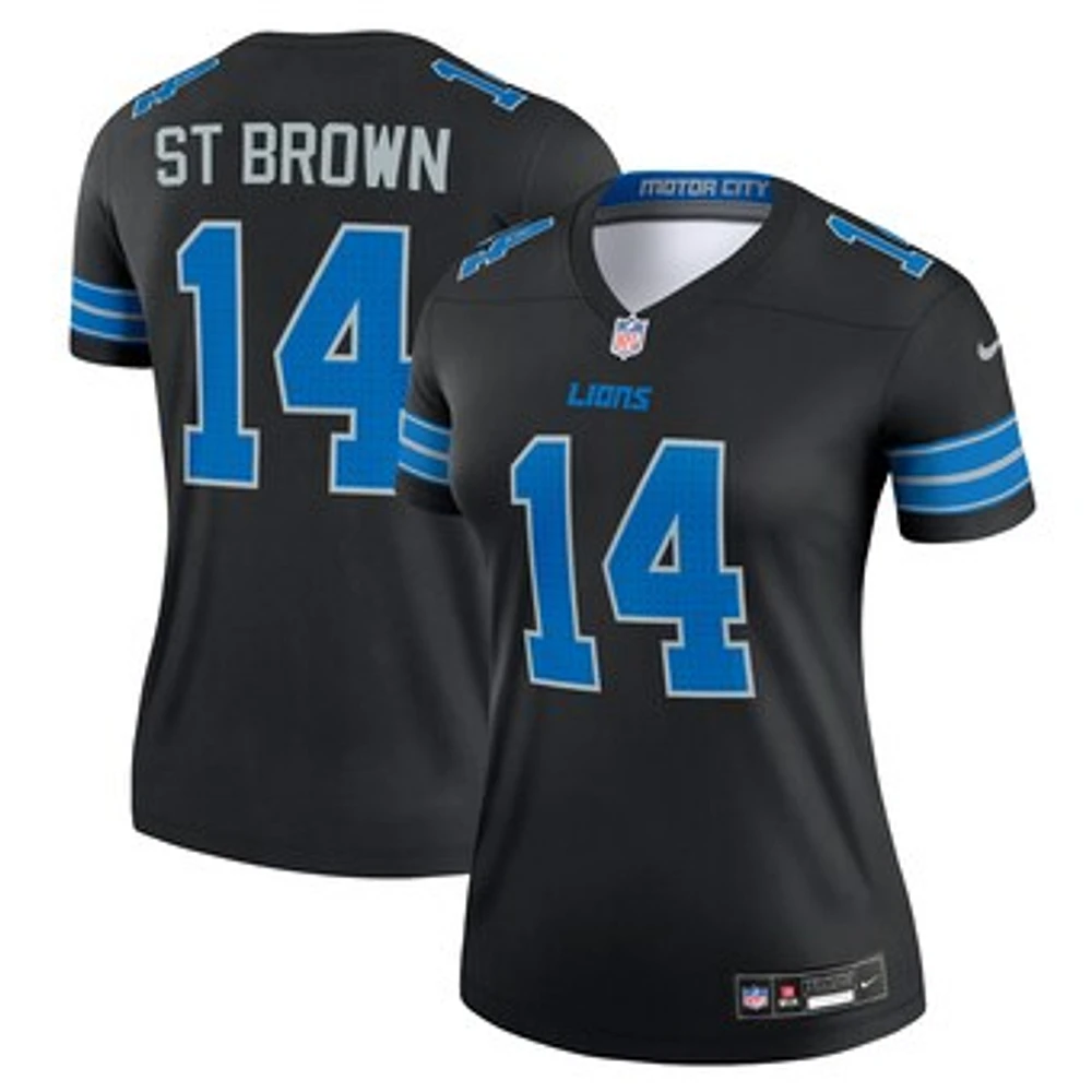 Women's Nike Amon-Ra St. Brown Detroit Lions Alternate Legend Player Performance Top