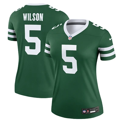 Women's Nike Garrett Wilson Legacy Green New York Jets Legend Player Performance Top