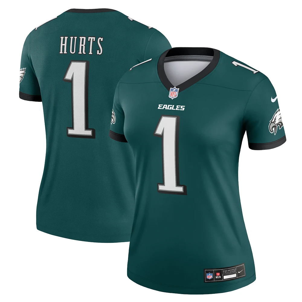 Women's Nike Jalen Hurts Midnight Green Philadelphia Eagles Legend Player Performance Top