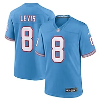 Men's Nike Will Levis Light Blue Tennessee Titans Oilers Throwback Player Game Jersey