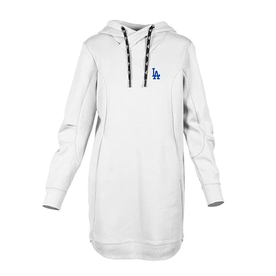 Women's Levelwear  White Los Angeles Dodgers Cover Insignia 2.0 Hoodie Dress