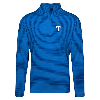 Men's Levelwear  Royal Texas Rangers Gear Insignia 2.0 Quarter-Zip Pullover Top