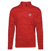 Men's Levelwear  Red Washington Nationals Gear Insignia 2.0 Quarter-Zip Pullover Top