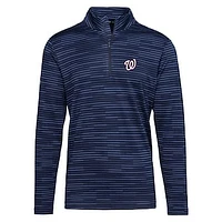 Men's Levelwear  Navy Washington Nationals Gear Insignia 2.0 Quarter-Zip Pullover Top