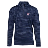 Men's Levelwear  Navy Washington Nationals Gear Insignia 2.0 Quarter-Zip Pullover Top