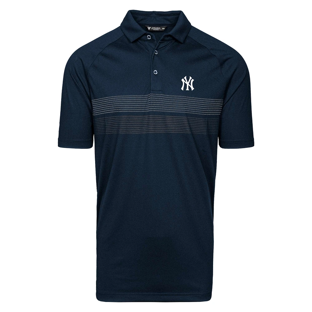 Men's Levelwear Navy New York Yankees Mason Insignia 2.0 Polo